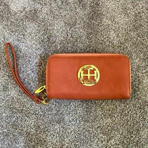 Tory Burch clutch wallet with strap